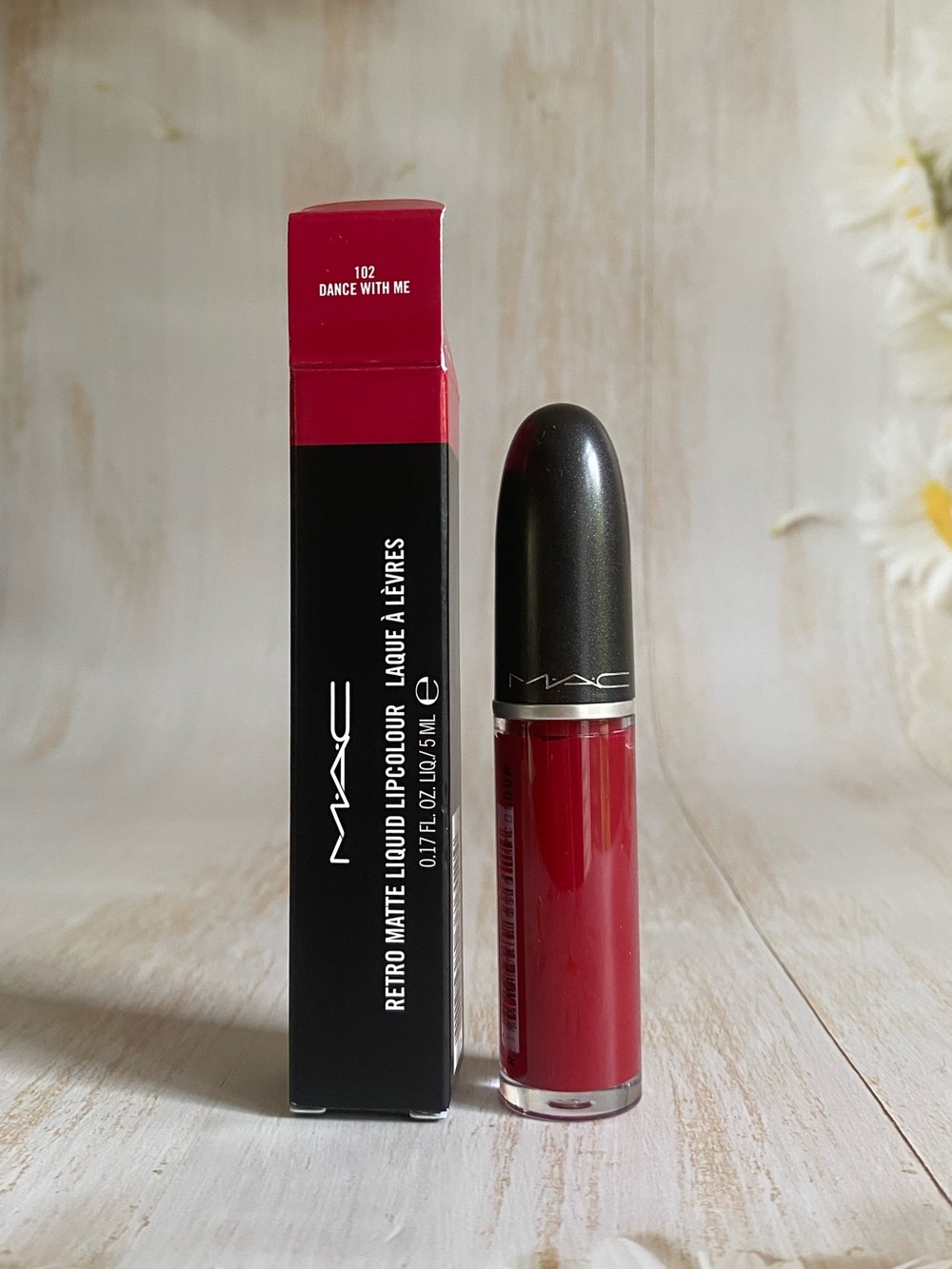 MAC Retro Matte Liquid Lipcolour,  #102 DANCE WITH ME Full Size 5ml/0.17oz, NIB